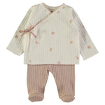 Coordinato Neonato in Caldo Cotone - Bemoon Rosa- 1-3 MESI