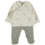 Coordinato Neonato in Caldo Cotone - Bemoon Verde- 1-3 MESI