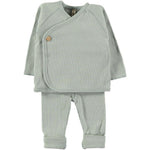 Coordinato Neonato in Caldo Cotone - Easycanale Verde - 1-3 Mesi