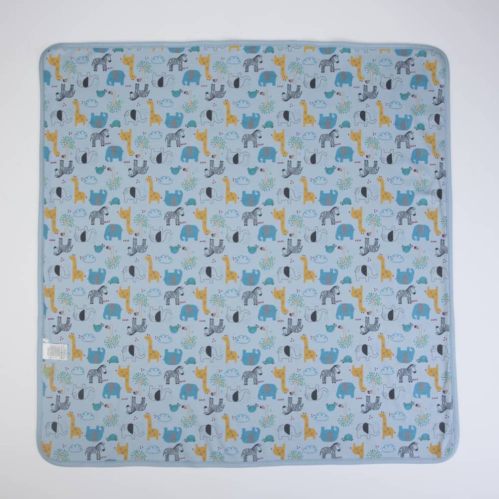 COPERTINA NEONATO CARROZZINA CULLA PASSEGGINO PRIMAVERILE IN COTONE "GIRAFFA" - Retro