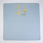 COPERTINA NEONATO CARROZZINA CULLA PASSEGGINO PRIMAVERILE IN COTONE "GIRAFFA"