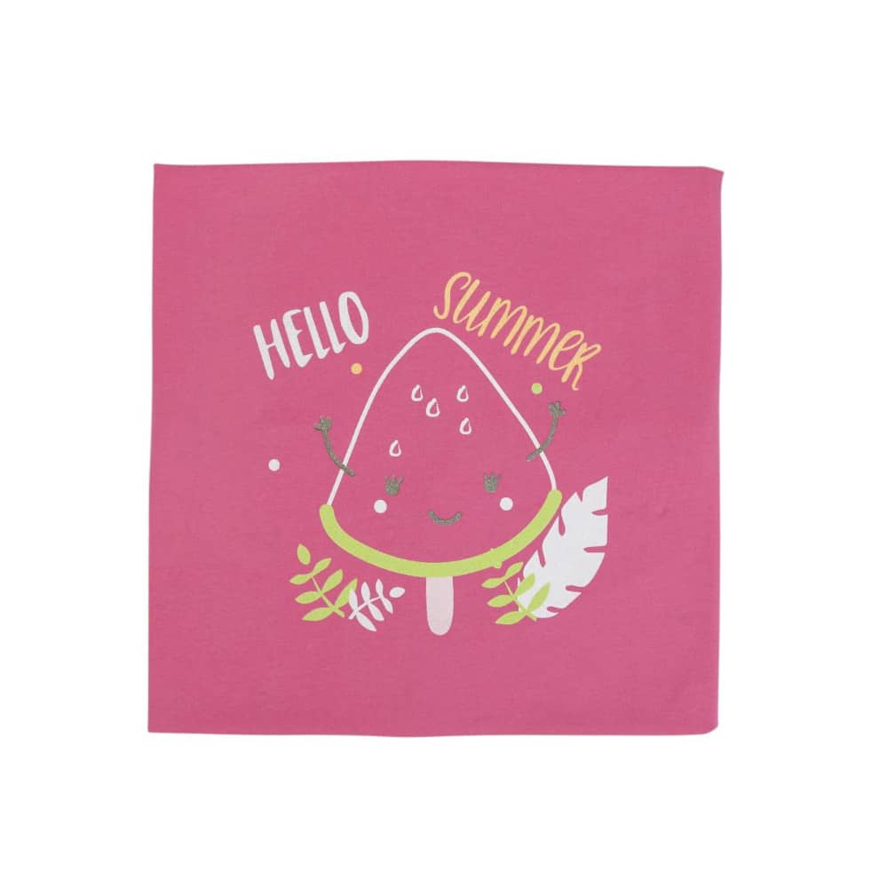 COPERTINA NEONATO CARROZZINA CULLA PASSEGGINO PRIMAVERILE IN COTONE "FRAGOLA" - Stampa