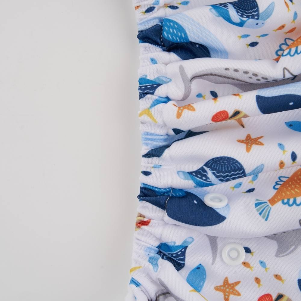 Costume Contentivo Neonato Regolabile in Velcro - Sea Animals