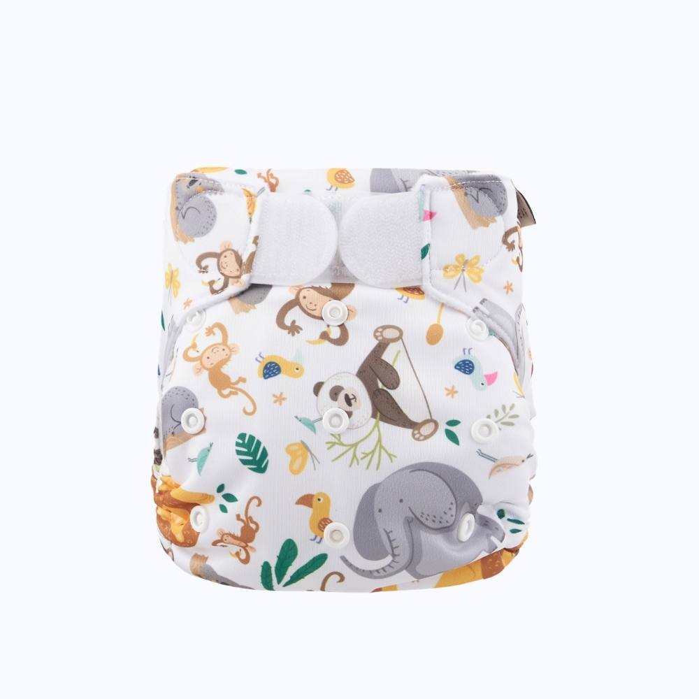Costume Contentivo Neonato Regolabile in Velcro - Wild Animals