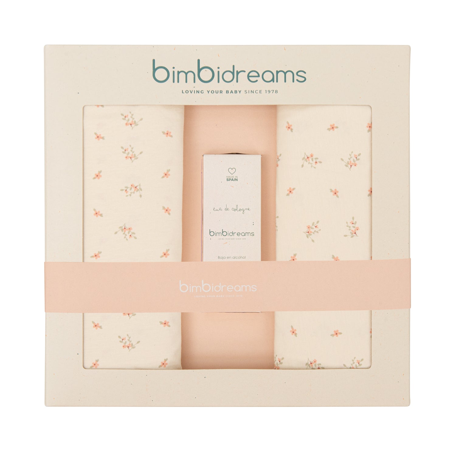 Confezione Regalo Nascita - Fiori Rosa - Bimbi Dreams