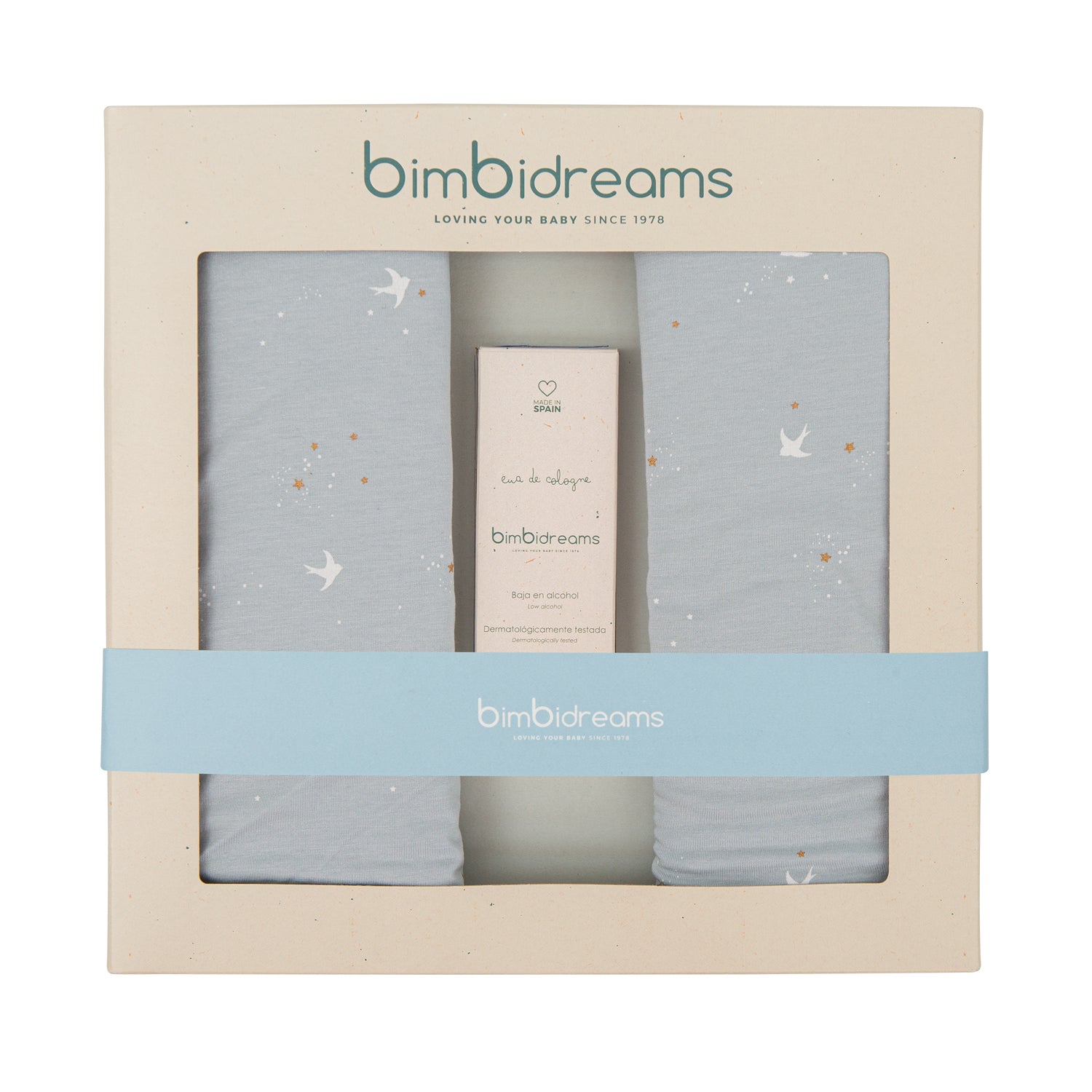 Confezione Regalo Nascita - Rondini Blu - Bimbi Dreams