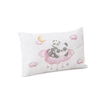 Set Piumone e Paracolpi Lettino con Sbarre - Panda Rosa