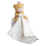 Doudou Neonato Nascita Orsetto Re Beige 10 cm