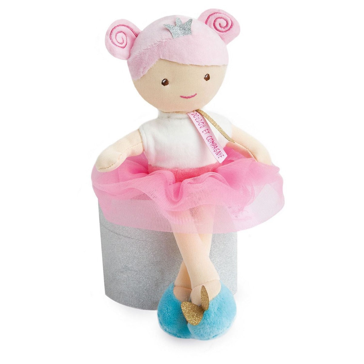 Bambola in Tessuto 30 cm - Emma - Rosa - Doudou et Compagnie