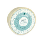 Doudou et Compagnie - Doudou neonato nascita in cotone bio 15 cm Celeste - scatola regalo