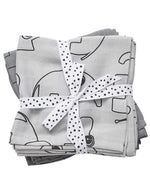 SET 2 COPERTINE COPERTINE SWADDLE MILLEUSI CONTOUR, GRIGIO 120X120 CM 100% COTONE - Nene Shop