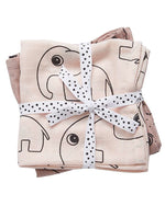 SET 2 COPERTINE COPERTINE SWADDLE MILLEUSI CONTOUR, ROSA CIPRIA 120X120 CM 100% COTONE - Nene Shop