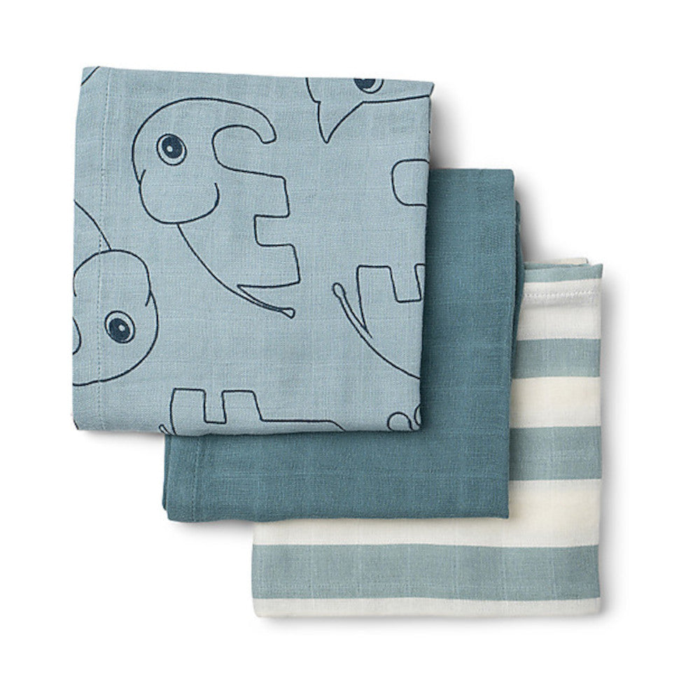 Set 3 Telini in Mussola Done By Deer Blu