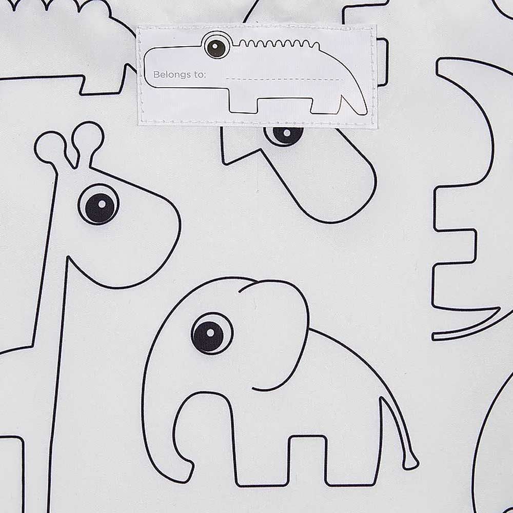 SACCA CAMBIO IMPERMEABILE ELPHEE GRIGIA, REALIZZATA CON BOTTIGLIE DI PLASTICA RICICLATA