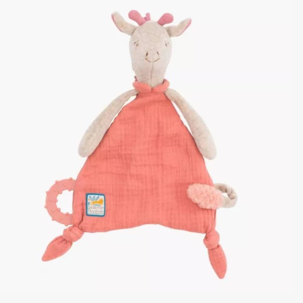 Doudou Neonato con Porta Ciuccio - Giraffa - Moulin Roty