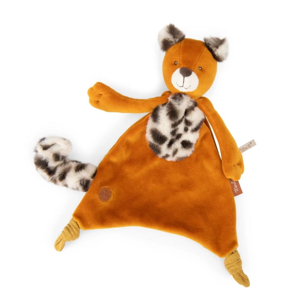 Doudou Neonato con Porta Ciuccio Leopardo - Moulin Roty