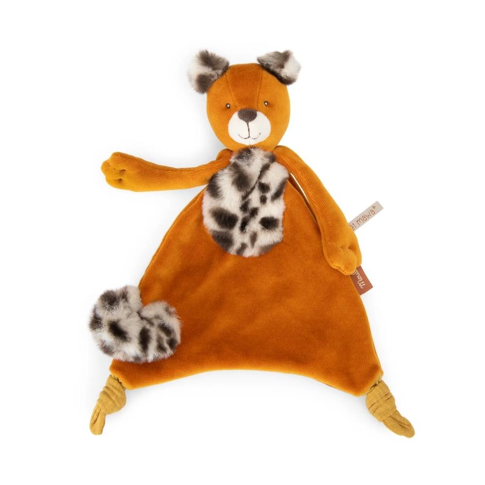 Doudou Neonato con Porta Ciuccio Leopardo - Moulin Roty