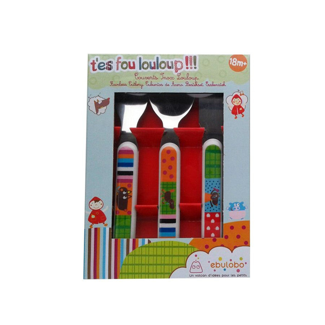 SET POSATE BAMBINI LUPO LOULOUP - EBULOBO