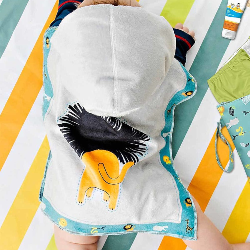 PONCHO MARE BAMBINO CON CAPPUCCIO