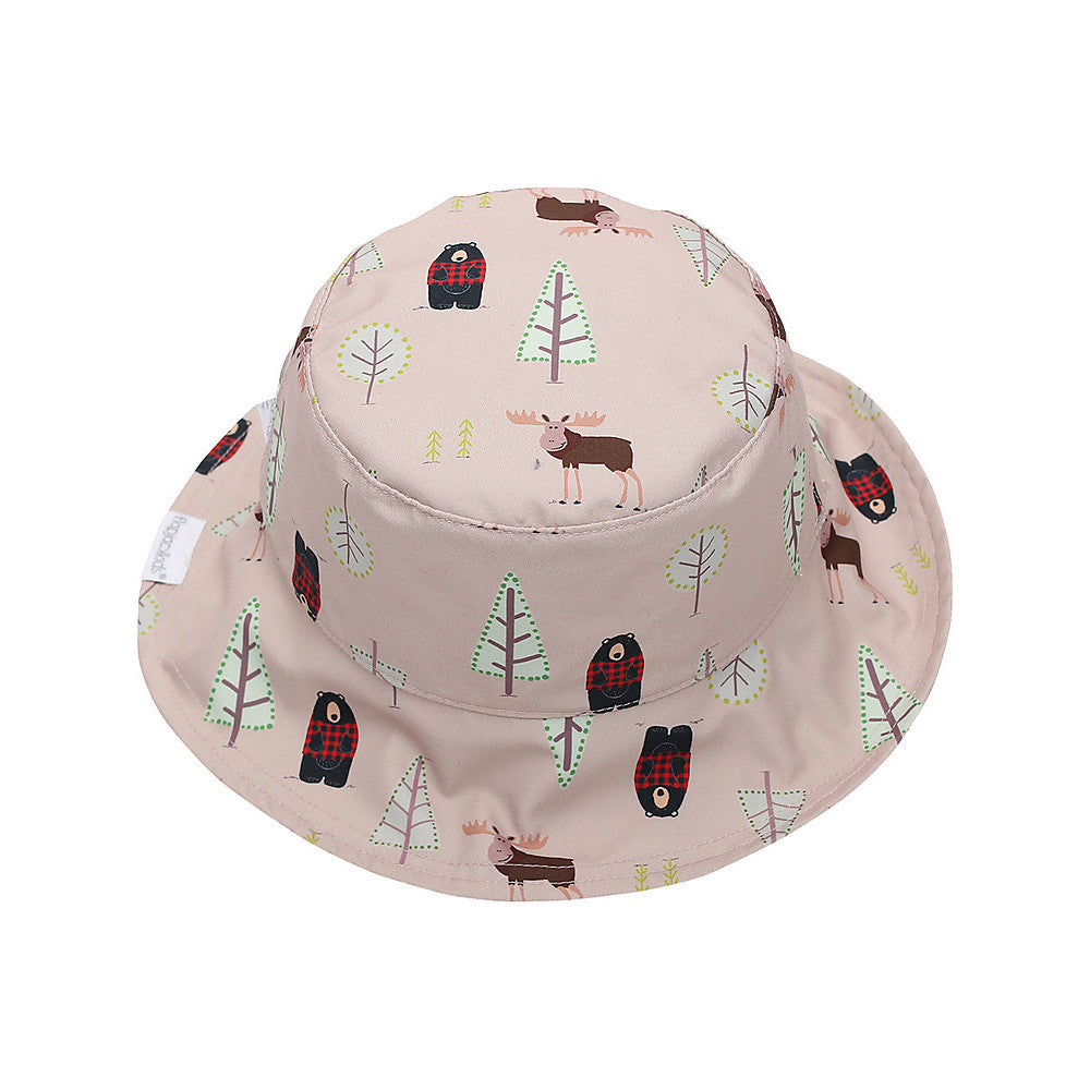 CAPPELLO ESTIVO BAMBINA REVERSIBILE Anti-UV SPF 50+ ALCE/COTTAGE 6-24 MESI - Alce