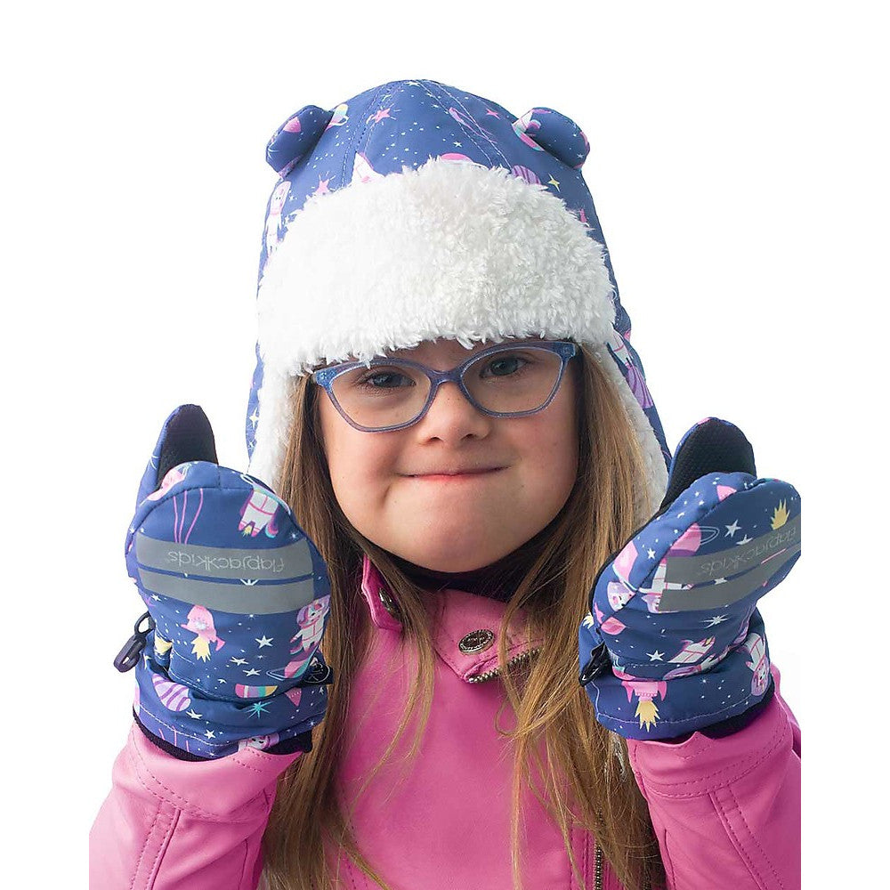 Cappellino Invernale Bambino Unicorno Indaco