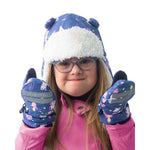 Cappellino Invernale Bambino Unicorno Indaco