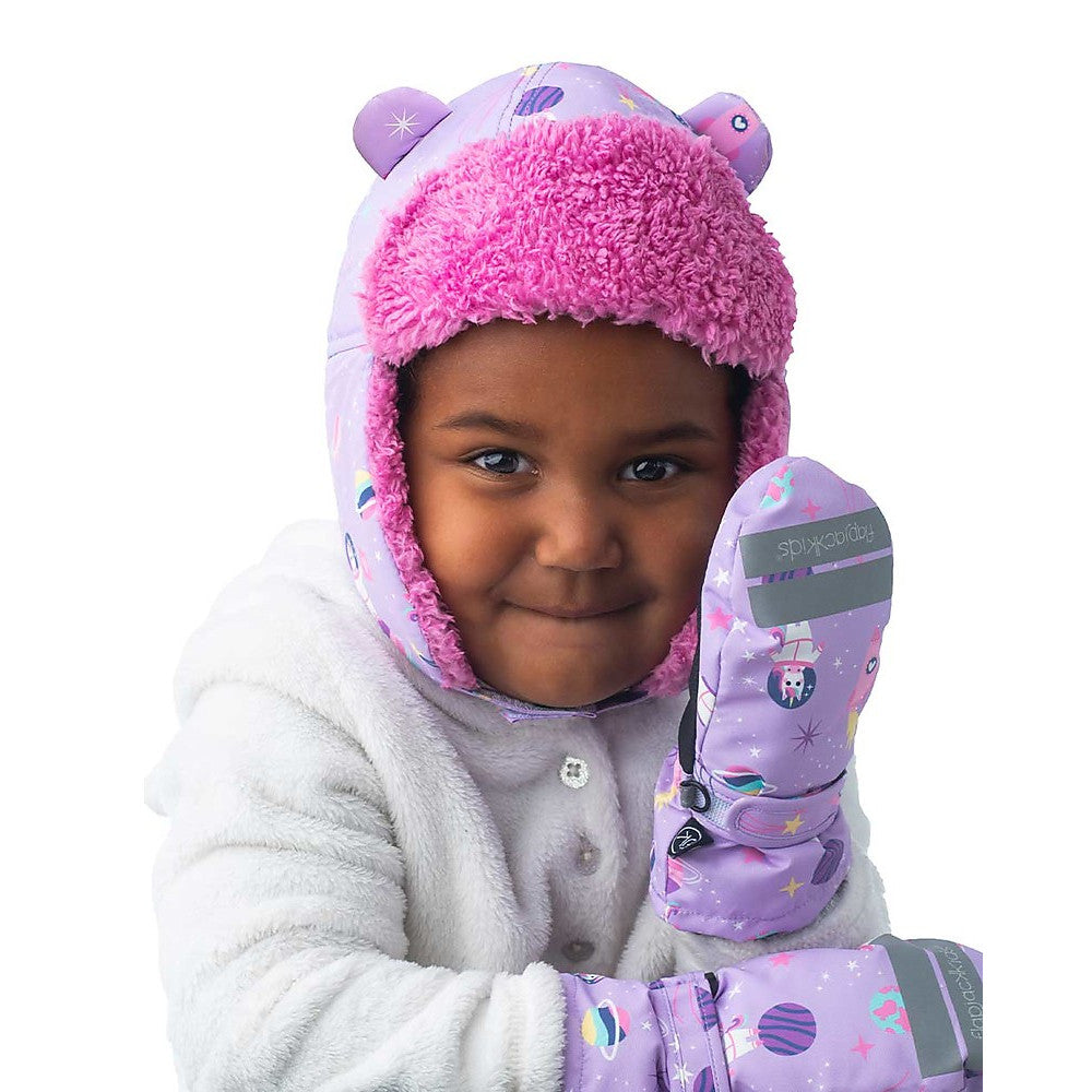 Cappellino Invernale Bambino Unicorno Lilla