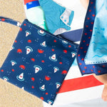 BORSA PORTA COSTUME E PORTA PANNOLINI  - SQUALO/GRANCHIO - FLAPJACKKIDS