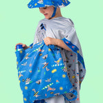 telo mare bambini double face zainetto