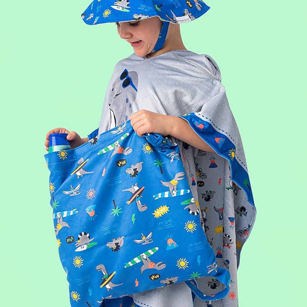 telo mare bambini double face zainetto