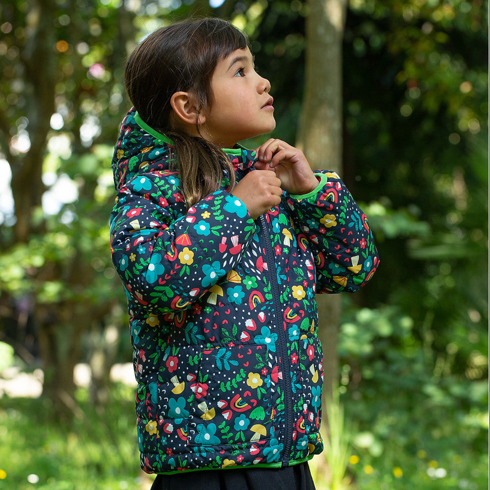 Piumino Giacca a Vento Reversibile - Blooming Bright - Frugi