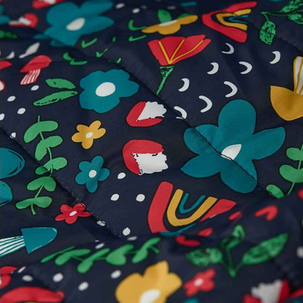 Piumino Giacca a Vento Reversibile - Blooming Bright - Frugi - lato fantasia