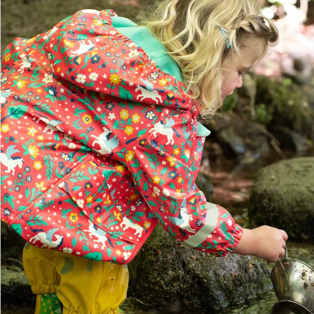 Giacca Impermeabile Foderata Puddle Buster - Unicorni - Frugi