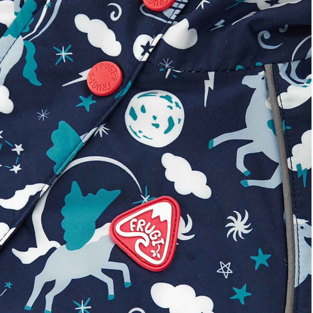 Giacca Impermeabile Imbottita Explorer - Unicorni - Frugi - bottoni