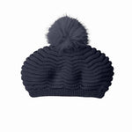 Cappellino Bambina in Misto Lana con Pon Pon