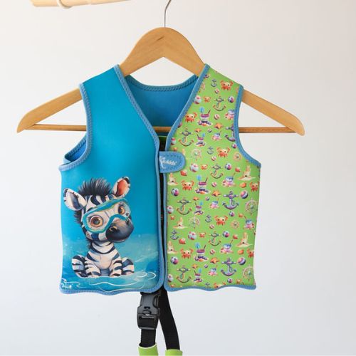 Gilet Salvagente in Neoprene - Verde - Kiokids