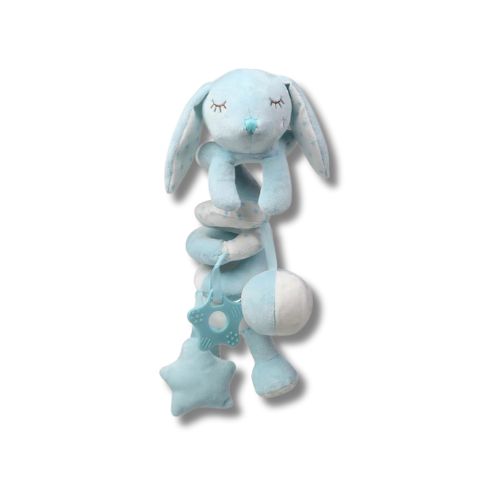 Spirale Passeggino per Neonati - Coniglietto Celeste con Scatola 