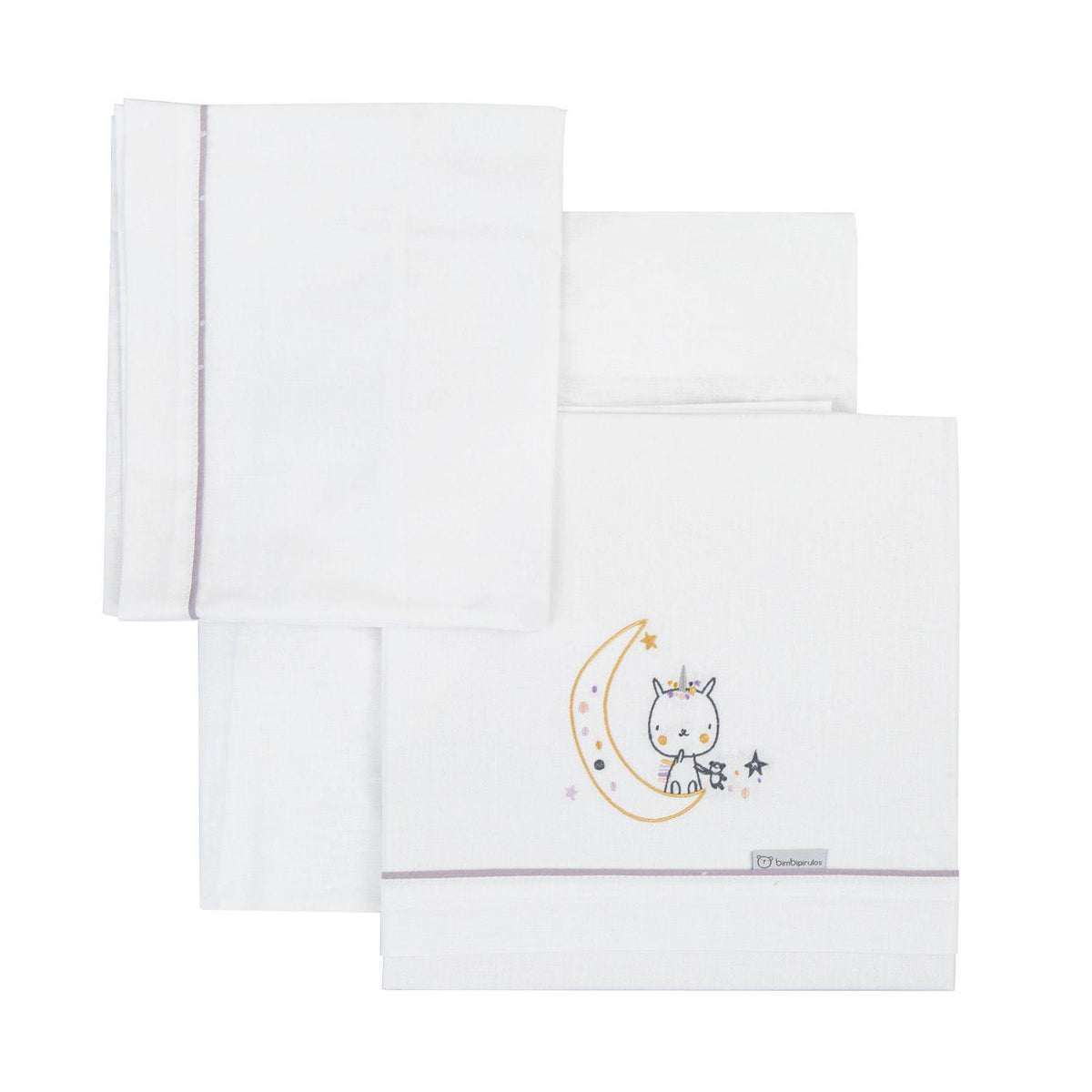 Lenzuola culla next to me e carrozzina - Unicorno