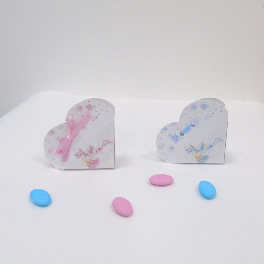Confettata Nascita Battesimo Scatolina porta confetti Cuore