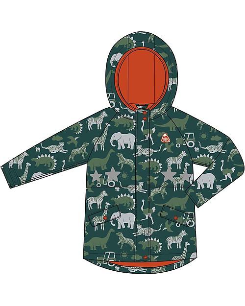 GIACCA IMPERMEABILE IMBOTTITA EXPLORER - ANIMALI DELLA GIUNGLA - FRUGI - Nene Shop