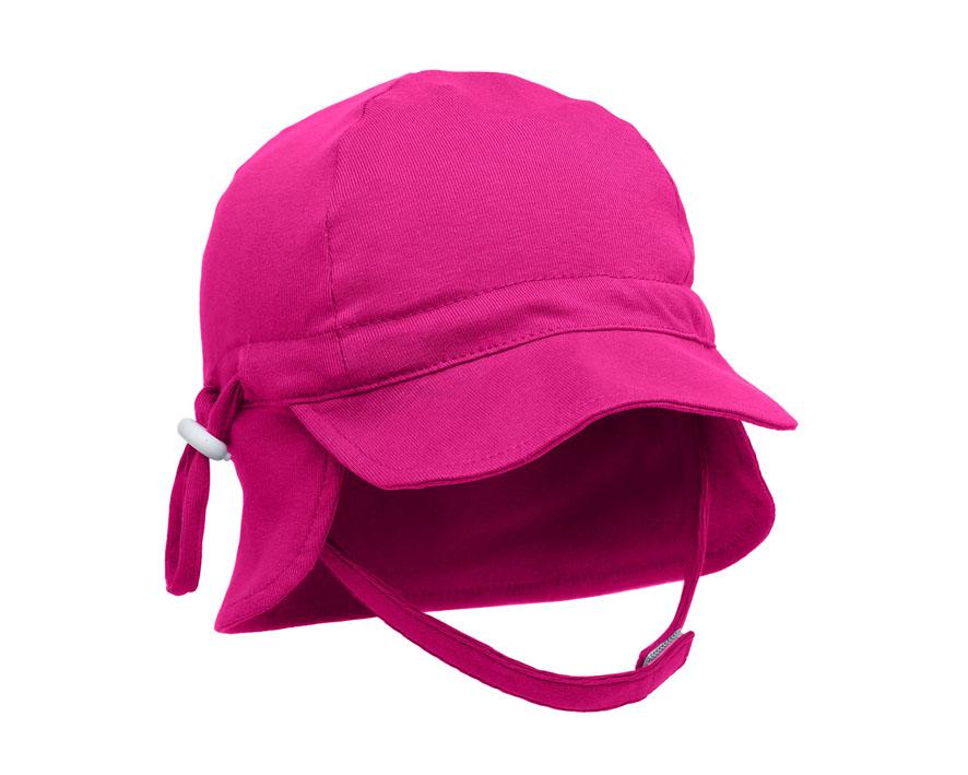 CAPPELLINO BAMBINA CON PROTEZIONE UV - FUCSIA 12-24 M