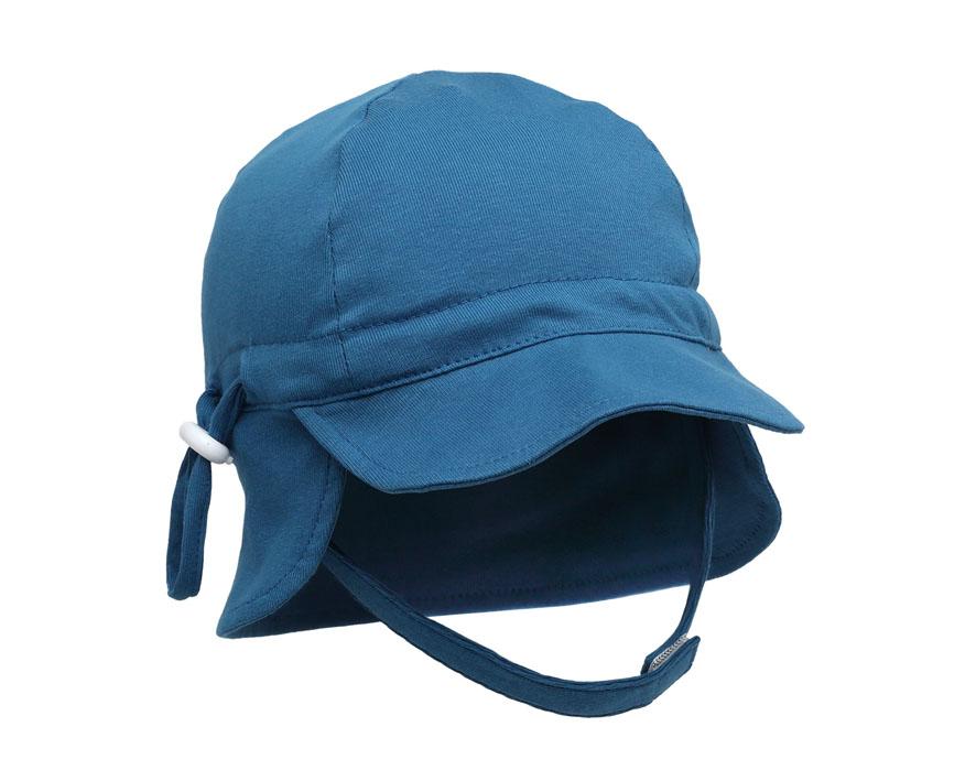 CAPPELLINO BAMBINA CON PROTEZIONE UV - BLU 12-24 M