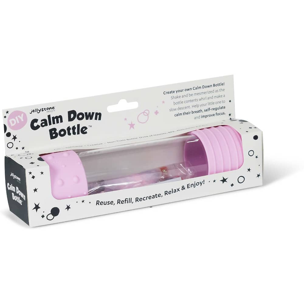 Bottiglia della Calma - Gioco Sensoriale - Rosa - Scatola