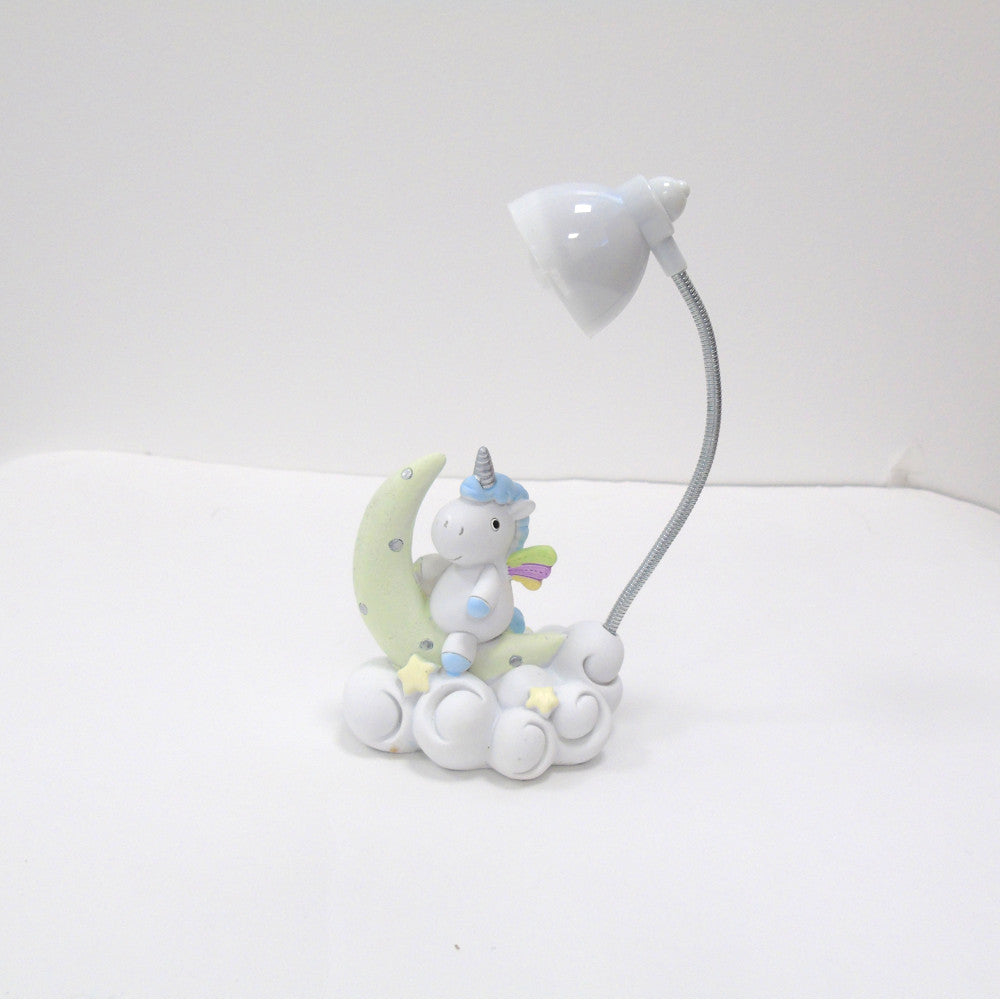 LAMPADA DA TAVOLO UNICORNO CELESTE BIMBO