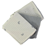 Lavette Neonato 3 pz in Cotone Spugna Moon - Blu