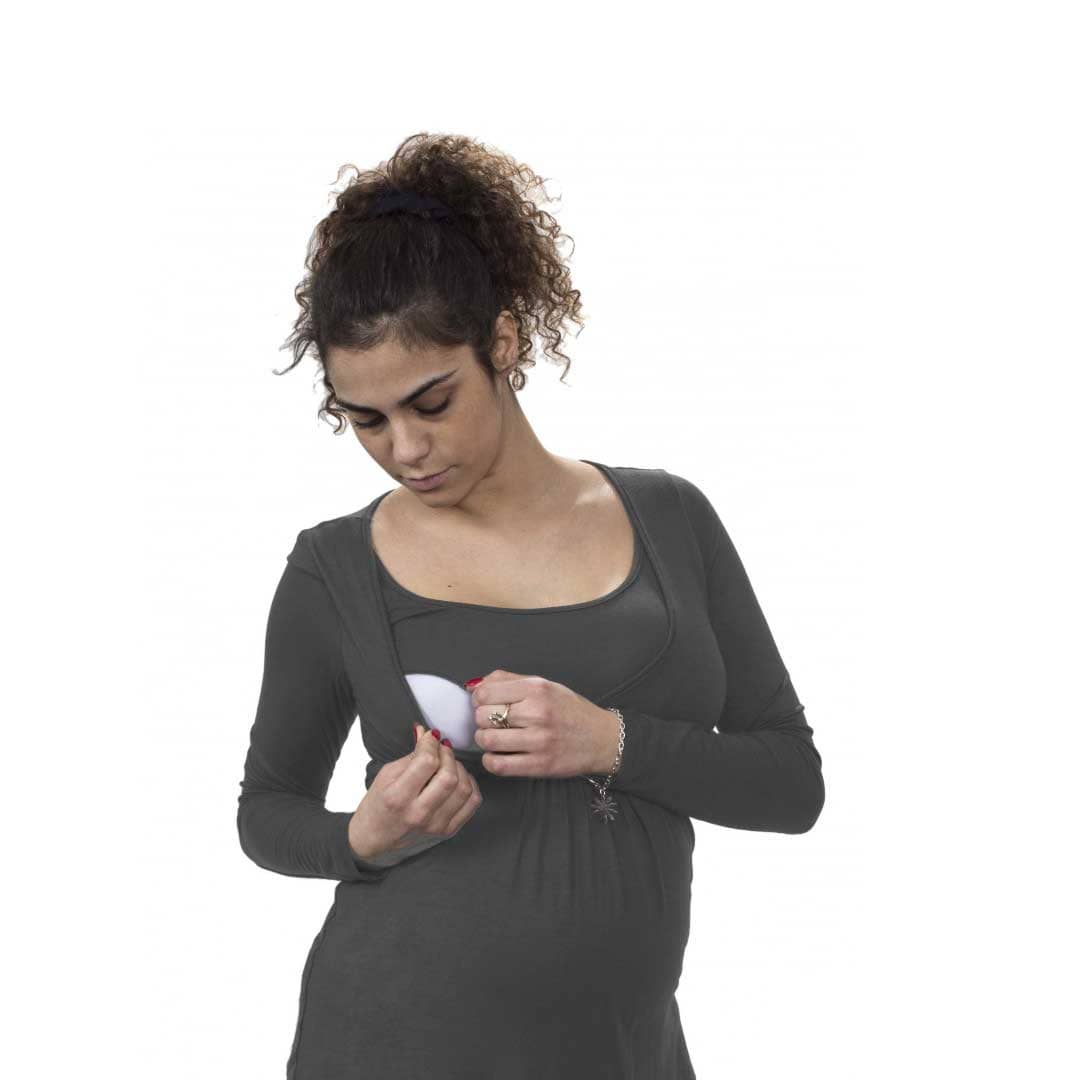 MAGLIA PREMAMAN E ALLATTAMENTO - Particolare maglia nera