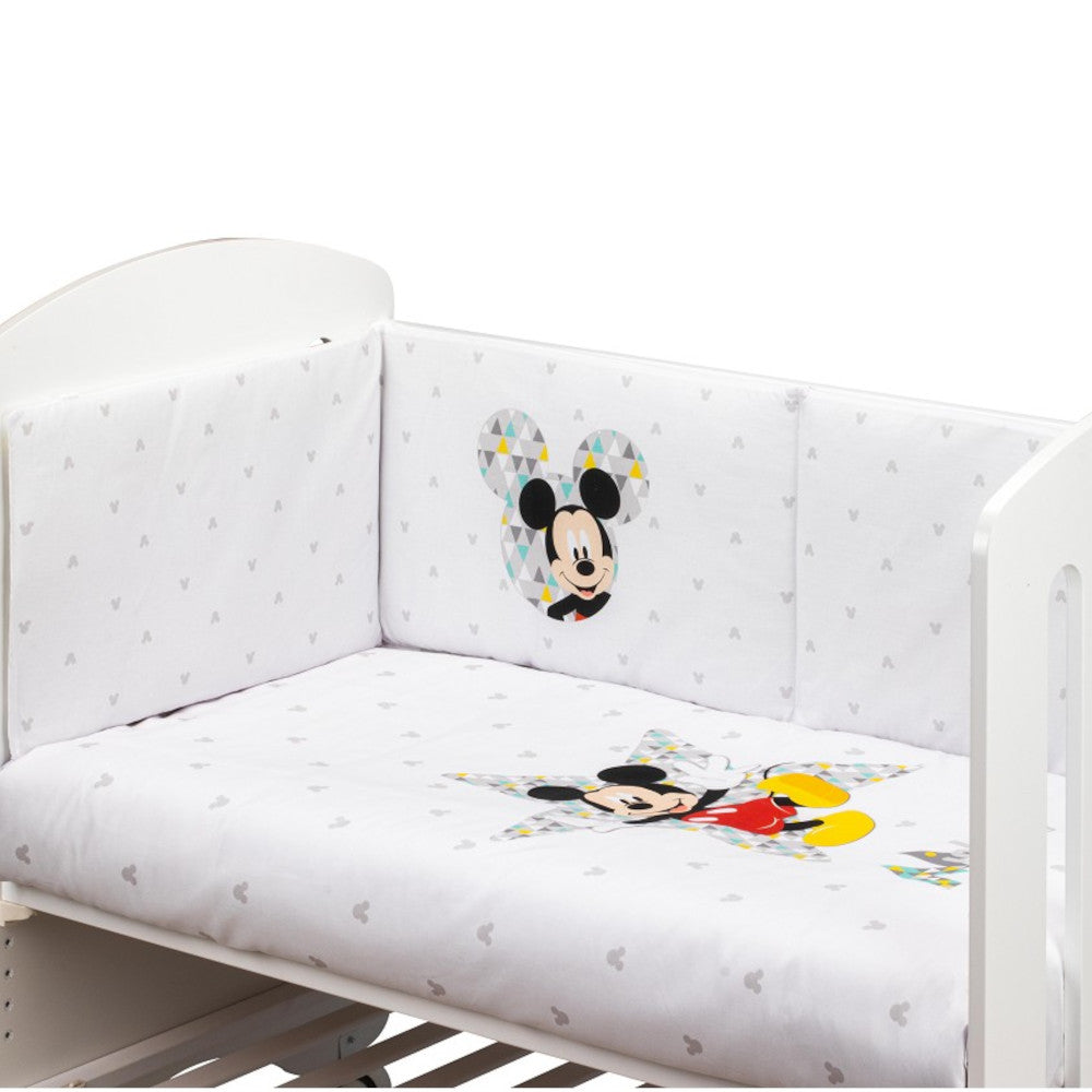 Piumone Sfoderabile e Paracolpi in tessuto stampato - Mickey Mouse Topolino