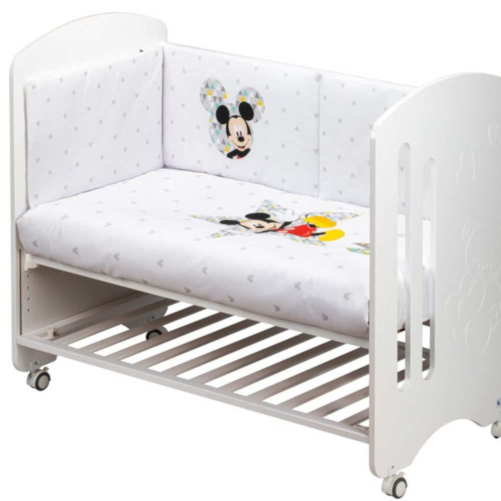 Piumone Sfoderabile e Paracolpi in tessuto stampato - Mickey Mouse Topolino