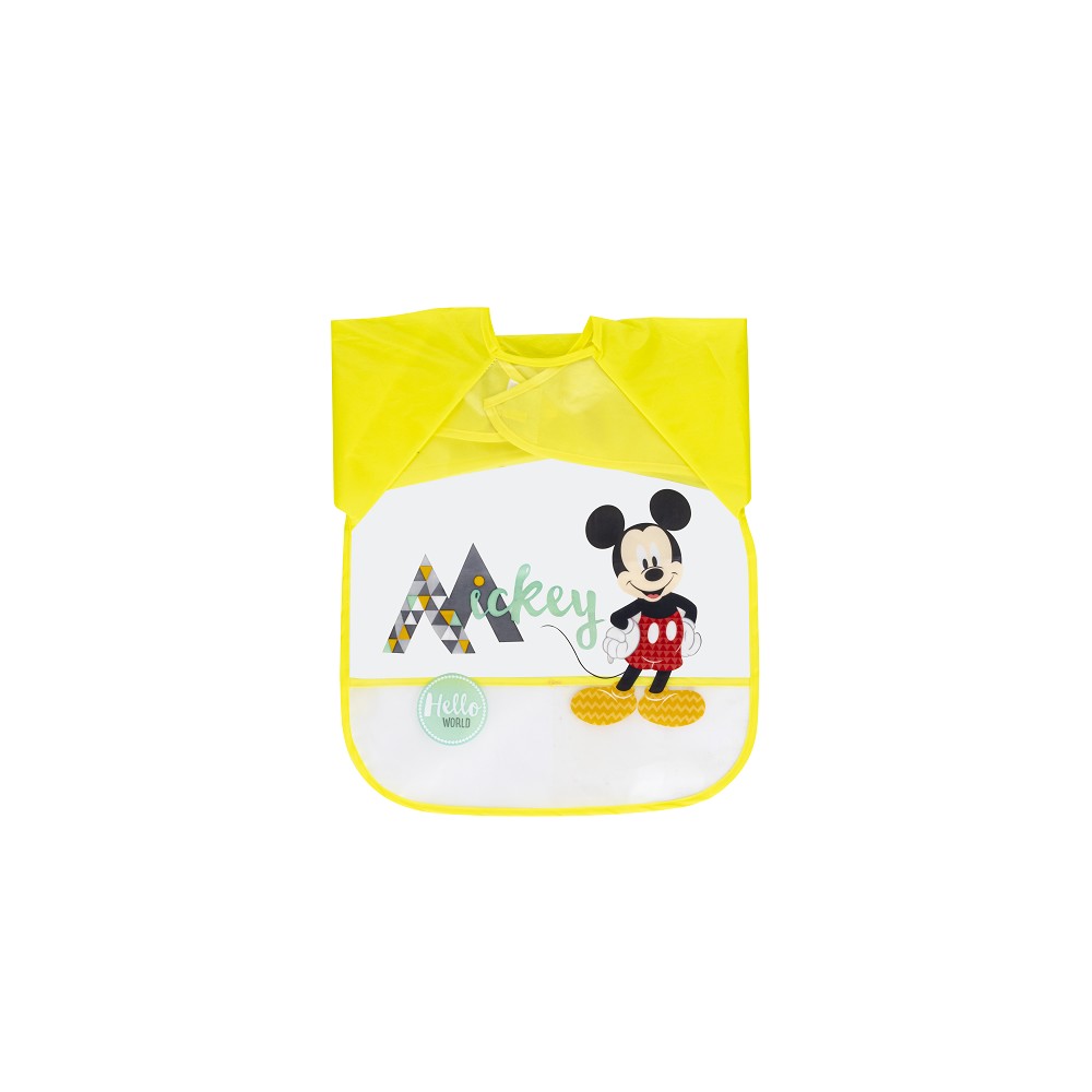 Bavaglino Neonato Bambino con maniche Pappa e Svezzamento - Topolino
