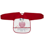 Bavaglino Neonato Bambino con maniche Pappa e Svezzamento - Topolino - retro